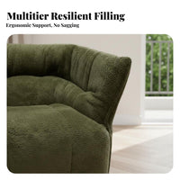 Light Luxury Single-Person Sofa signature design Upholstered Accent Chair Modern Design Armchair Soft Fabric Upholstery for Apartment Dwellers, Homeowners, Readers, Living Room, Balcony, Bedroom, perusing corner