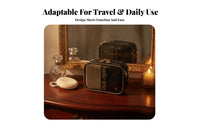 Travel Makeup Organizer Large Capacity Zippered Skincare Organizer Portable