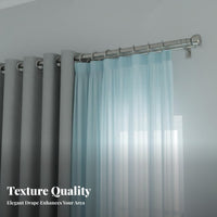 Room Darkening Layered Blackout Curtain Modern Design Window Treatment Multiple Hanging Designs Drapery Panel Excellent Drape for Light Sleepers, Interior Decorators, Homeowners, Bedroom, Nursery