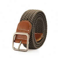 Braided Elastic Belt Comfortable Braided Stretch Belt Stylish Soft for Jeans, Everyday Wear