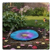 Decorative Flower-Shaped Feeding Dish Vibrant Colors Bird Feeder Weather-Resistant Garden Supply Easy to Clean for Nature Lovers, Gardeners, Homeowners, Courtyard, Patio, Backyard, Yard