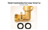 Adjustable Water Regulation Regulator 90 Degree Garden Hose Elbow L-Shaped Brass Hose Elbow Connector