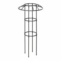Outdoor Use Umbrella Trellis Strong Metal Multi-Loop Plant Support Easy to Place Clematis Support Frame Rust-Resistant for Potted Plants, Balcony