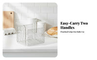 Metal Wire Basket Stackable Wire Basket Carry Handles Handle for Countertop