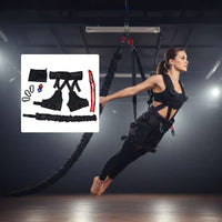 Elevated Suspension Belt High Strength Suspension Swing Strap Pilates Stretch Strap Heavy Load Capacity Fitness Gear Sturdy