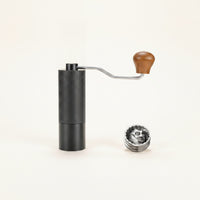 Textured Manual Coffee Grinder Sturdy Hand-Crank Coffee Grinder Ergonomic Kitchen Appliance Adjustable for Travelers