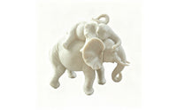 Elephant Figurine Textured Elephant Statue Cute for Coffee Table, Art Collectors