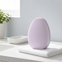 Glossy Nanocrystal Glass Hair Remover Teardrop Shaped Glass Hair Remover Compact Handheld Exfoliator Eco-Friendly