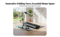 Foldable Treadmill Shock Absorption Folding Treadmill Low Noise Slope Running Machine for Runners, Apartment