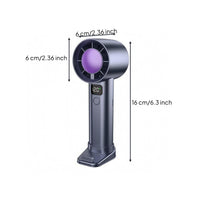 Stepless Speed Control Handheld Fan Lightweight Portable Fan Rechargeable