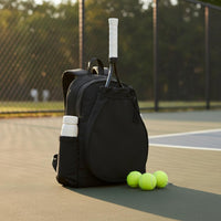 Zippered Main Compartment Drawstring Racket Backpack Water-Resistant Tennis Backpack Soft Structured Racket Bag Top Carry Handle for Pickleball, Gym