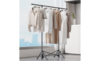Foldable Clothes Drying Rack Telescopic Folding Drying Rack Expandable Stable for Balcony