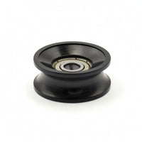 Channel-Type Groove Pulley with Bearing Low-Friction Grooved Pulley Wheel Compact Sliding Wheel Roller for Home Improvement Enthusiasts
