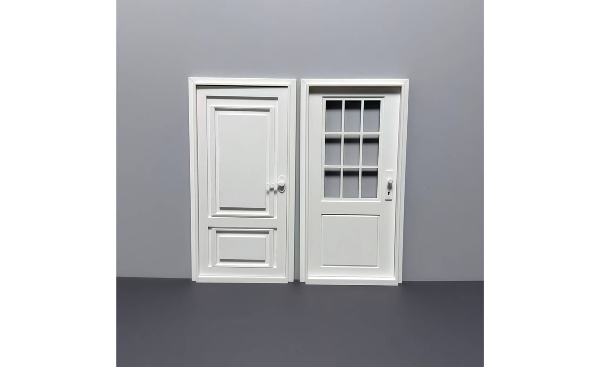 Dollhouse Door Framed Panel Openable Dollhouse Door Realistic