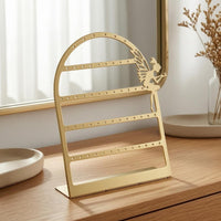Fairy Silhouette Earring Display Rack Arched Frame Earring Display Stand Flat Base Iron