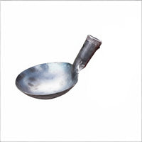 Multi-Purpose Cement Scooping Head Adjustable Angle Heavy Duty Iron Ladle Hand Forged Feed Scoop for Construction Workers, Farmers, DIY Enthusiasts, Farms, Gardening