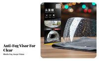 Motorcycle Helmet Anti-Fog Film Clear Vision Anti Fog Helmet Film Riding Gear Accessory High Transmittance Easy Installation