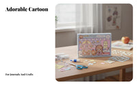 Amusement Wheel Guka Display Set Gift Box Amusement Wheel Sticker Craft Kit Cartoon Sticker Art Kit