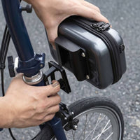 Stable Bike Front Carrier Block Easy Installation Bike Bag Mount Sturdy Front Bag Adapter Folding-Friendly for Cyclists, Commuters, Daily Commuting