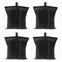 4 Pieces Waterproof Tent Weight Sandbag Oxford Cloth Tent Sandbag PVC Coated Umbrella Weight Bag Stitched Seams