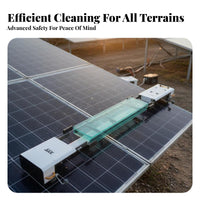 Suspended Photovoltaic Cleaning Machine Heavy-Duty Photovoltaic Module Cleaning Robot Adjustable Angle Head Hanging Photovoltaic Module Cleaner