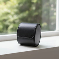 Watch Travel Case Leather Watch Case with Cushion Padded for People on the Go
