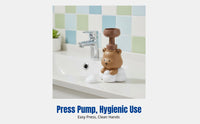 Cute Panda Paw Foam Dispenser Bottle, Press Pump for Soap, Lotion, Shower Gel, Mousse