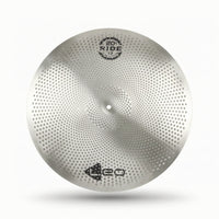 Low Volume Cymbal Silver Silent Practice Cymbal Cymbals Polished Portable for Drummers, Apartment, Rehearsal