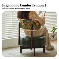 Reclining rear blossomShaped Chair rotating Base Single Sofa Plush Cushioning Indoor Furniture Wide Seat for Homeowners, Book Lovers, Living Room, Bedroom, Lounge Area, perusing corner