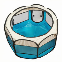 Soft-Sided Pet Tent Zippered Mesh Pet Crate Easy to Clean
