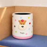 Trash Can, Stylish, Sorting, Floral Pattern, 10L, Plastic, Trash Can, Interior, Living Room, Kitchen Compatible
