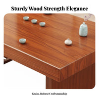 Space-Saving Design Gongfu Tea Table with Chairs Built-in Storage Rack Household Furniture Modern Chinese Design Home Furnishings Thickened Tabletop for Apartment Dwellers, Homeowners, Away Ice Managers, Balcony, Small Areas, Living Room