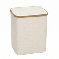 Textile Storage Basket with Lid Dustproof Collapsible Organizer Bin with Lid Foldable Storage Box Stackable Sturdy for Closet