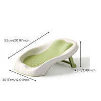 Baby Bath Support Foldable Baby Bath Seat Easy to Store Reclined for Newborn, Bathroom, Nursery
