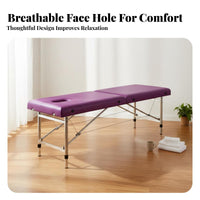 High Weight Capacity Foldable Massage Bed Thick Cushioning Portable Massage Table Water and Oil Resistant Foldable Spa Bed Easy to Clean for Estheticians, Physical Therapists, Home Users, Beauty Salons, Medical Facility S, Medical Facility