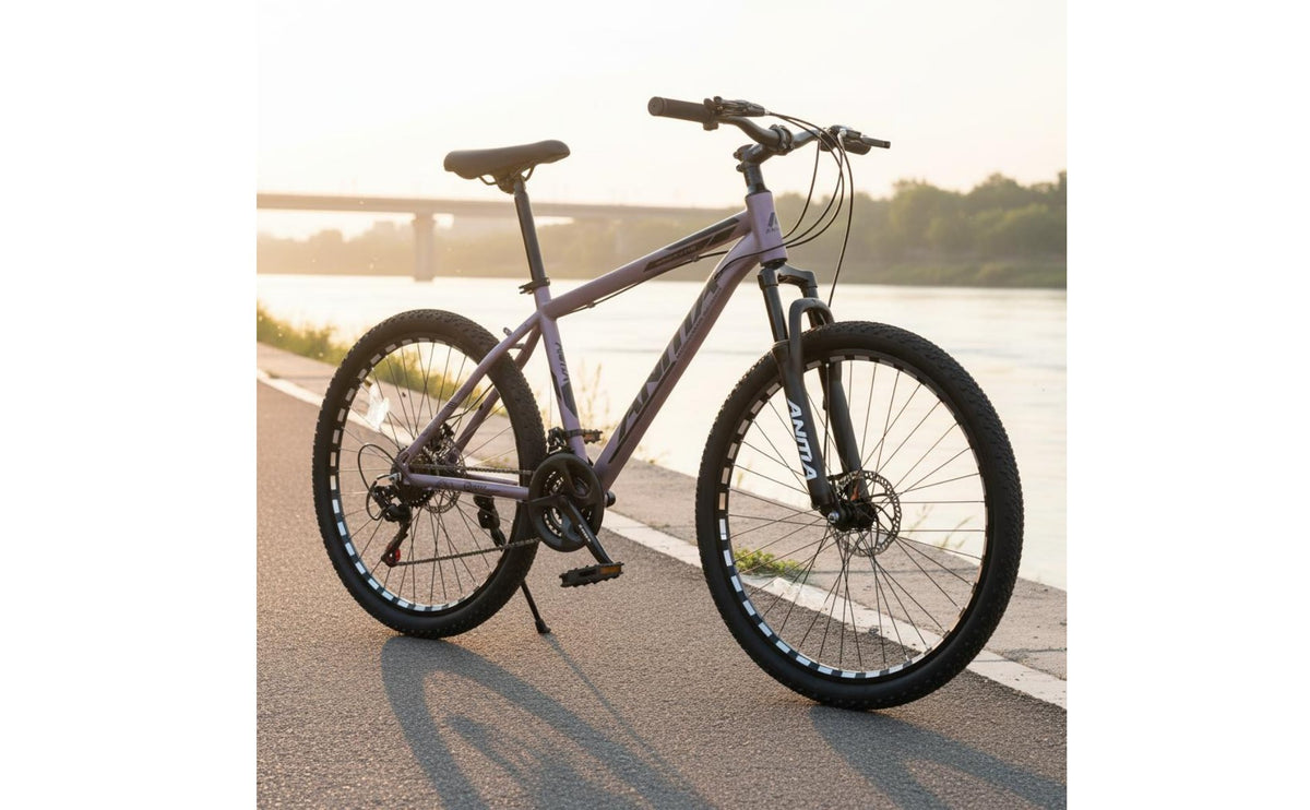 26 Inch Mountain Bike Front Shock Absorption Multi-Speed Trail Bike High-Carbon Steel Frame Hardtail Mountain Cycle for Adults, off-Pavement