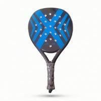 Rigid Padel Racket with Wrist Strap Teardrop-Shaped Perforated Padel Racket Versatile Paddle Stable for Families, Beginners, Outdoor Play