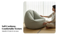 Soft and Comfortable Convertible Foam Beanbag Skin-Friendly Textile Structured Lounger Ergonomic Design Floor Sofa High Back Support for Adults, Students, Bedroom, Balcony, Living Room, Lounging