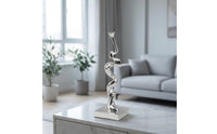 Abstract Sculpture Reflective Tabletop Ornament Minimalist Statue for Austerity Appreciators