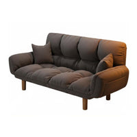 Foldable Design Adjustable Sleeper Loveseat Space-Saving Sofa Bed Cushiony Cushioning Convertible Couch Long-Lasting Frame for Apartment Dwellers, Students, Young Adults, Bedroom, Guest Room, Lounge Area, Creamice