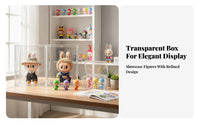 High Clarity Clear Acrylic Display Case Dustproof Acrylic Figure Case Dust-Proof Doll Display Holder Easy Assembly for Collectors, Hobbyists, Living Room, Bedroom, Office