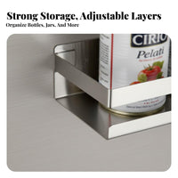 Drillno-Cost Installation Floating Ledge Shelf Rust-Proof Picture Ledge Shelf Easy to Install Storage Rack Water-Resistant for Homeowners, Decorators, Kitchen, Bathroom, Living Room, Bedroom