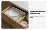 Space-Saving Expandable Drawer Organizer Modular Expandable Drawer Divider Easy to Clean for Homemakers, Students, Kitchen, Cabinet, Dresser
