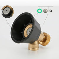 Copper Spray Nozzle High-Pressure Adjustable Spray Nozzle Threaded for Gardeners, Homeowners, Gardening, Yard Work, Outdoor Cleaning