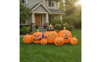 Inflatable Black Cat and Pumpkin Decoration Lawn Inflatable Pumpkin Decoration Bright Party for Families