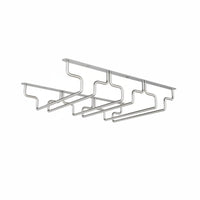 Hanging Vino Glass Rack Easy to Install Stainless Steel Vino Glass Hanger Under Cabinet Stemware Holder Great Gift