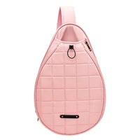 Large Capacity Badminton Backpack Double Shoulder Straps Tennis Backpack Wear-Resistant Quilted Design for Travel