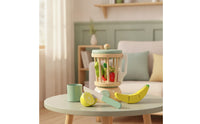 Wooden Fruit Juicer Toy Imaginative Toy Blender with Play Food Educational
