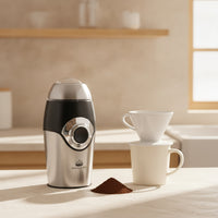 Compact Electric Dry Grinder Stainless Steel Grinder with Clear Lid Lightweight Appliance Countertop for Coffee Lovers, Home Cooks, Kitchen