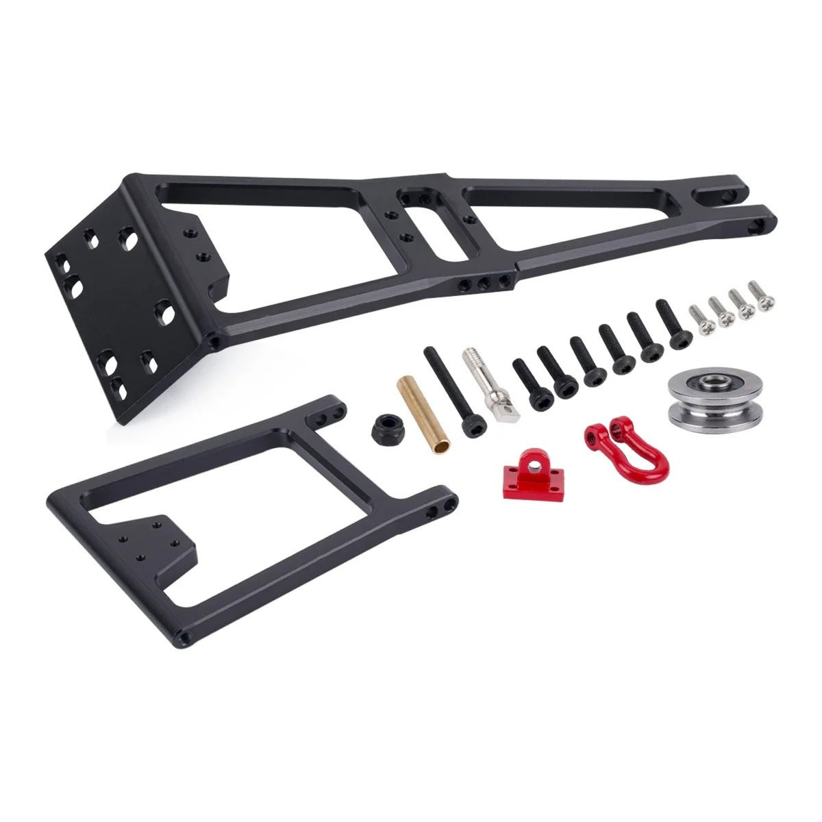 Assist Trailer   Mount Adjustable   Mount with Tow Hook Heavy-Duty Crawler Bracket for Scale Trail Rigs